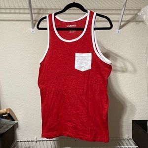 UnZipped Red Mens Tank Top Size Small